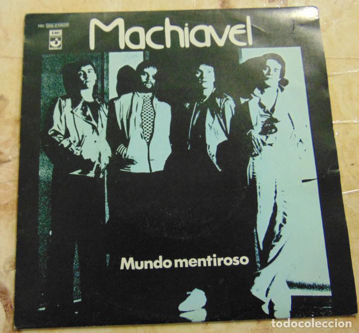 Discos de vinilo: Machiavel &ndash; Mundo Mentiroso - SINGLE 1981 - Foto 1