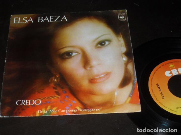Discos de vinilo: ELSA BAEZA SINGLE CREDO. MADE IN SPAIN 1977 - Foto 1