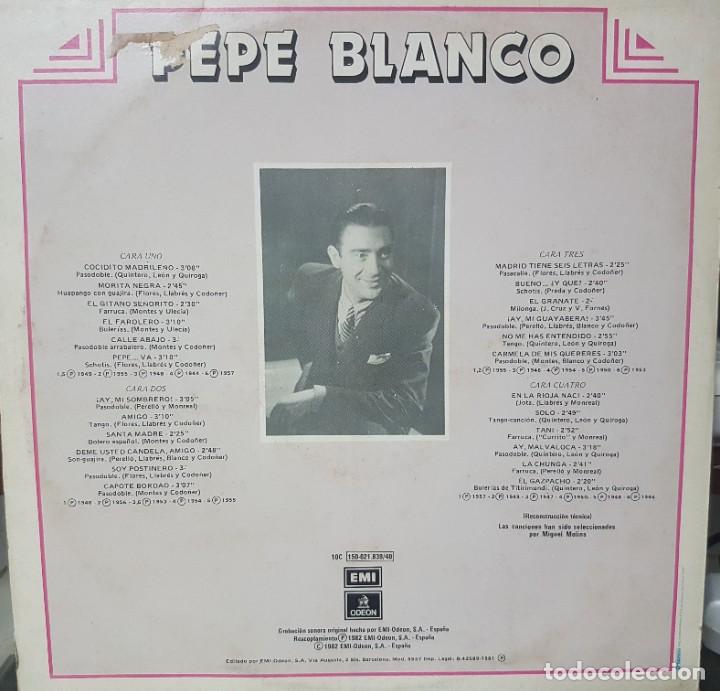 Discos de vinilo: Pepe Blanco sus Grandes &Eacute;xitos - 2 Discos - Emi Ode&oacute;n - Espa&ntilde;a - 1982 - Foto 2
