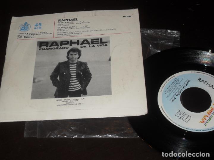 Discos de vinilo: RAPHAEL SINGLE PROVOCACI&Oacute;N. MADE IN SPAIN 1983 - Foto 2