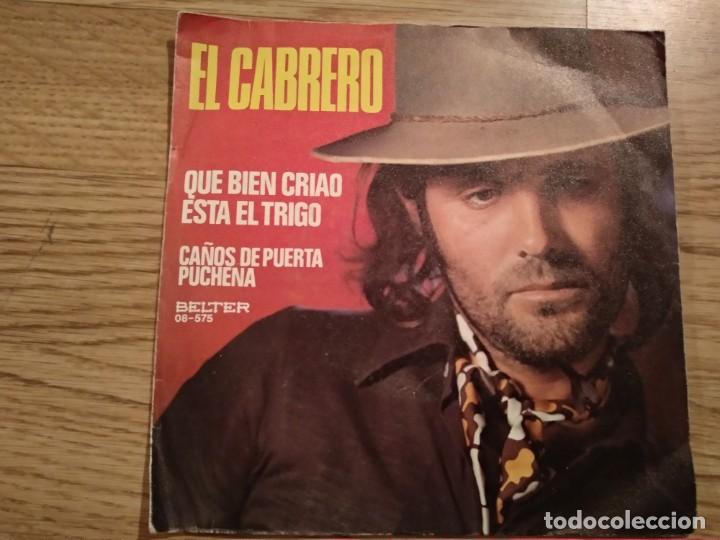Discos de vinilo: Disco vinilo singles. el Cabrero - Foto 1