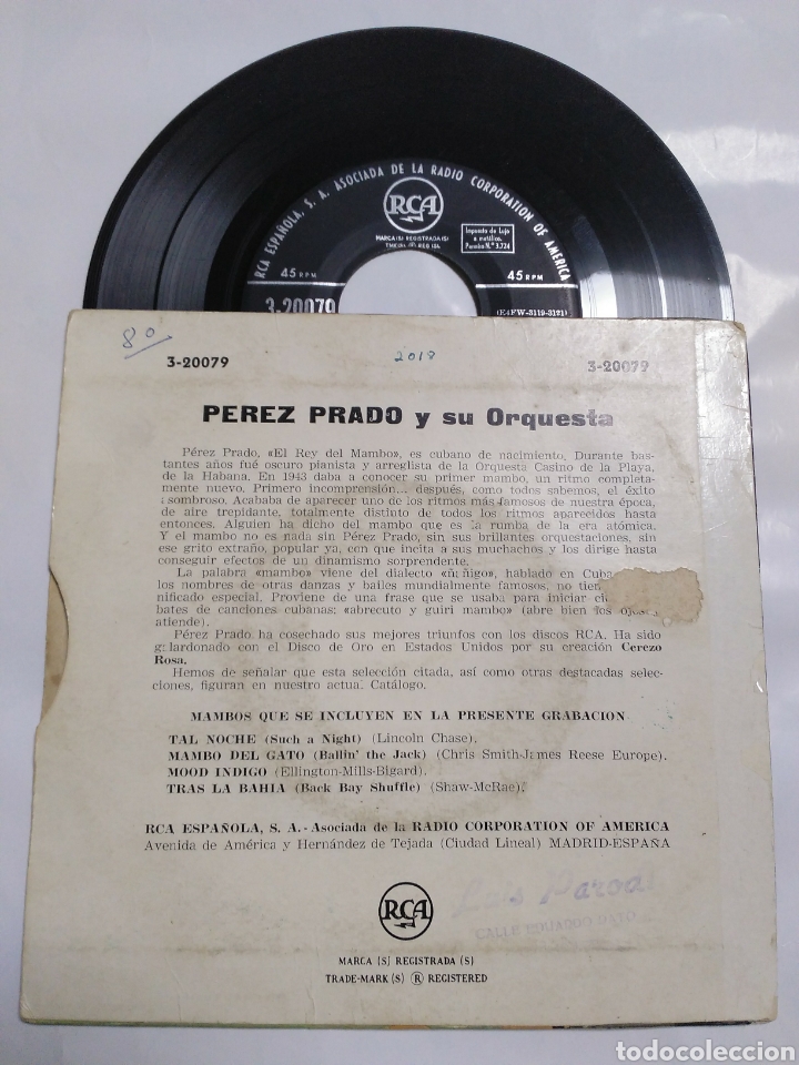 Discos de vinilo: P&eacute;rez Prado - Foto 2