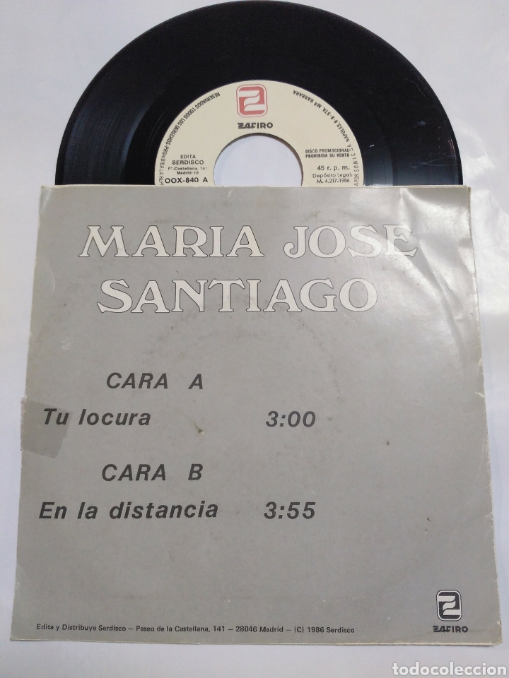 Discos de vinilo: Mar&iacute;a Jos&eacute; Santiago - Foto 2