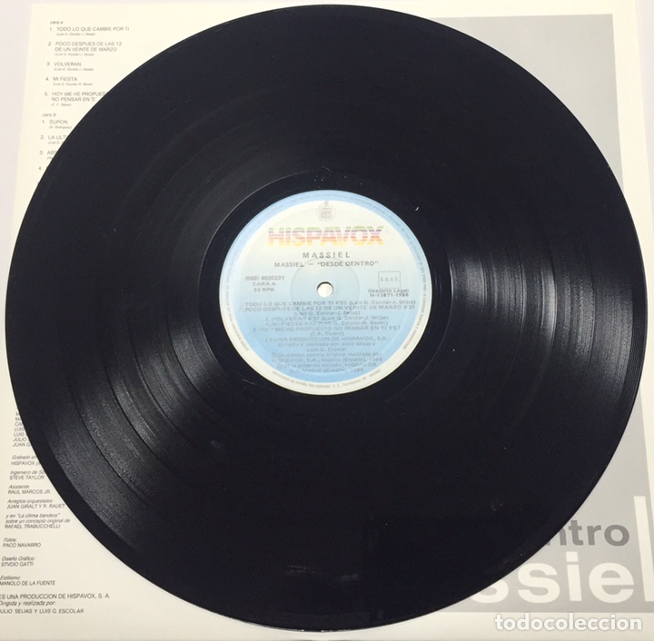 Discos de vinilo: MASSIEL - DESDE DENTRO - Foto 6