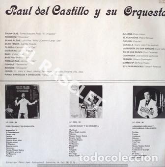 Discos de vinilo: MAGNIFICO LP - RAUL DEL CASTILLO Y SU ORQUESTA - SALSA CON COCO - Foto 2