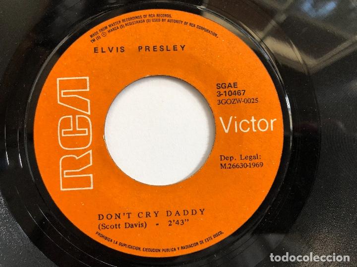 Discos de vinilo: SINGLE ELVIS DONT CRY DADDY / RUBBERNECKIN EDITADO EN ESPA&Ntilde;A - Foto 3