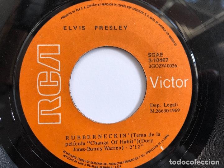 Discos de vinilo: SINGLE ELVIS DONT CRY DADDY / RUBBERNECKIN EDITADO EN ESPA&Ntilde;A - Foto 4