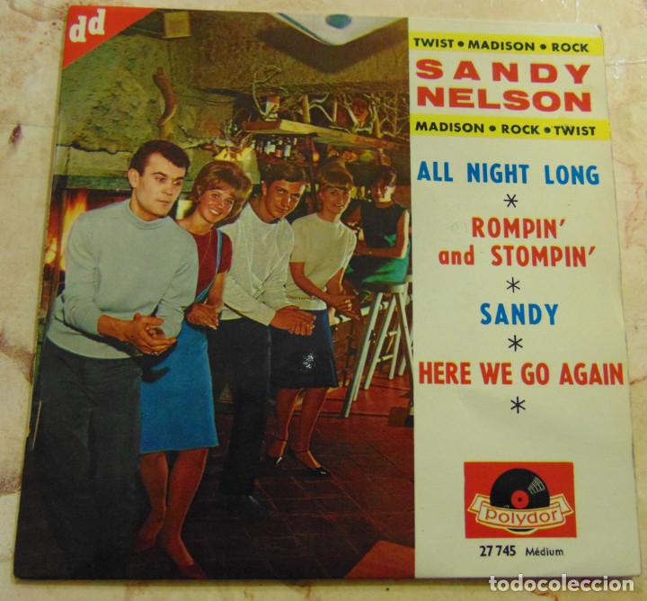 Discos de vinilo: Sandy Nelson &ndash; All Night Long + 3 - EP 1962 - Foto 1