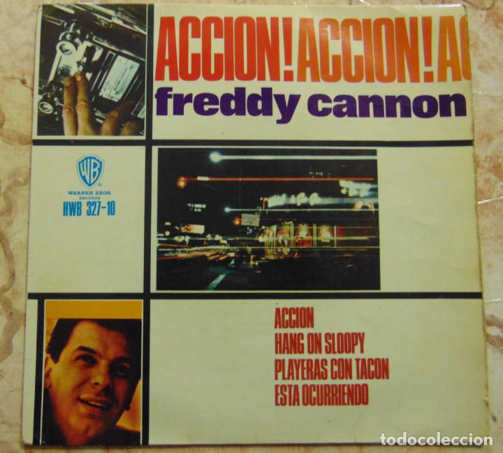 Discos de vinilo: Freddy Cannon &ndash; &iexcl;Accion! + 3 - EP 1965 - Foto 1