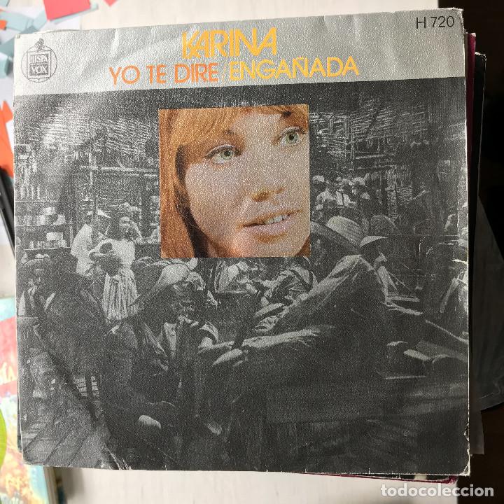 Discos de vinilo: KARINA - YO TE DIR&Eacute; - SINGLE HISPAVOX 1971 - Foto 1
