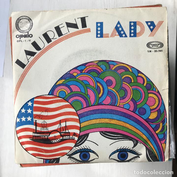 Discos de vinilo: LAURENT - LADY - SINGLE &Oacute;PALO SPAIN 1971 - Foto 1