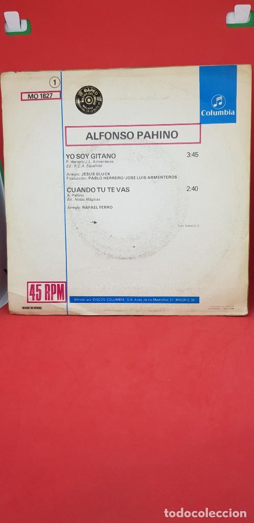 Discos de vinilo: ALFONSO PAHINO YO SOY GITANO 1978 SINGLE - Foto 2