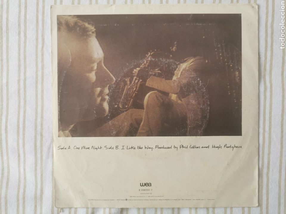 Discos de vinilo: Single Phil Collins one more night - Foto 2