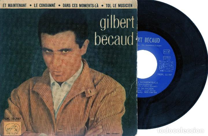 Discos de vinilo: GILBERT BECAUD Spain 1962 EP Odeon 7EPL 13.787 Chanson - Foto 1