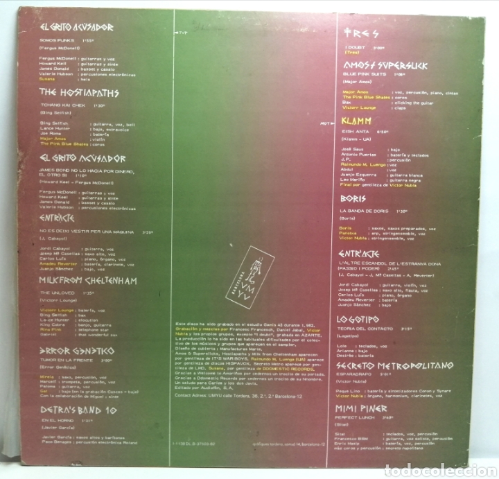 Discos de vinilo: DOMESTIC SAMPLER UMYU. (UMYU 1982) - Foto 2