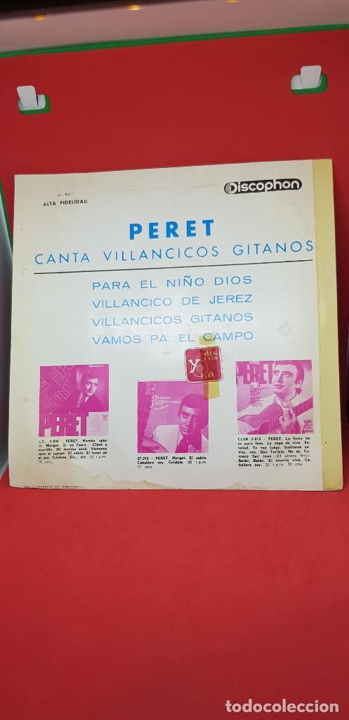 Discos de vinilo: PERET VILLANCICOS GITANOS 1965 - Foto 2