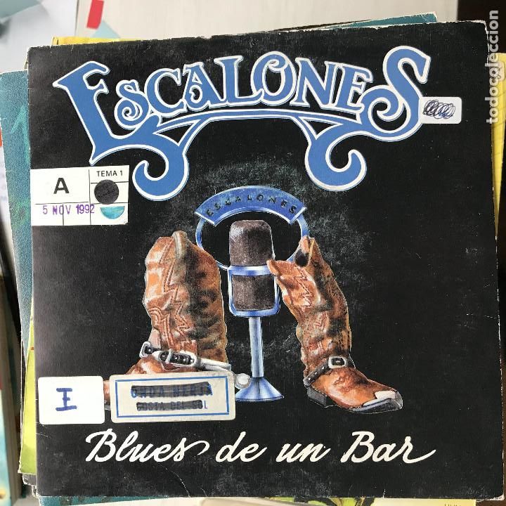 Discos de vinilo: ESCALONES - BLUES DE UN BAR - SINGLE MAX 1992 - Foto 1