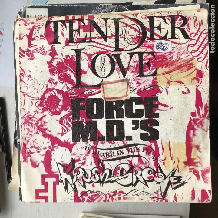 Discos de vinilo: FORCE M.D.S - TENDER LOVE - SINGLE WEA SPAIN 1985 - Foto 1
