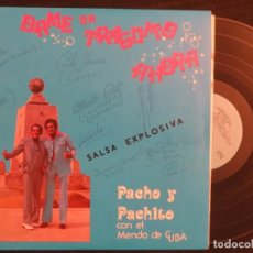 Discos de vinilo: PACHO Y PACHITO CON EL MENDO DE CUBA - LP - FIRMADO POR TODA LA BANDA!!!JOYA!!!!. Lote 198031901
