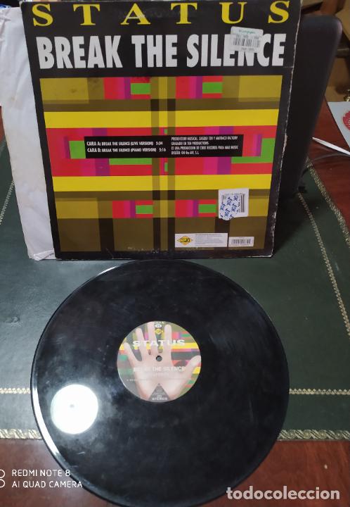 Discos de vinilo: MAXI SINGLE DISCO VINILO STATUS BREAK THE SILENCE - Foto 2