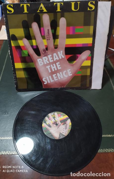 Discos de vinilo: MAXI SINGLE DISCO VINILO STATUS BREAK THE SILENCE - Foto 1