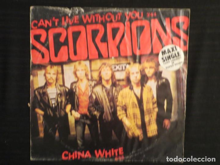 Discos de vinilo: SCORPIONS: CANT LIVE WITHOUT YOU (GERMANY MAXI SINGLE) - Foto 1