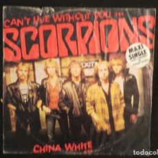 Discos de vinilo: SCORPIONS: CAN'T LIVE WITHOUT YOU (GERMANY MAXI SINGLE). Lote 198055785