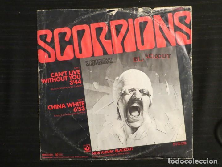 Discos de vinilo: SCORPIONS: CANT LIVE WITHOUT YOU (GERMANY MAXI SINGLE) - Foto 2