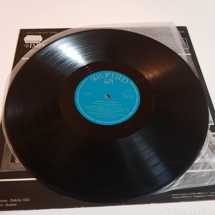 Discos de vinilo: IMPERIO DE TRIANA - LP ZAFIRO 1973 - Foto 4