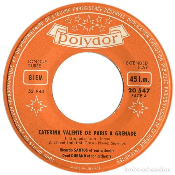 Discos de vinilo: De Paris &Agrave; Grenade - Caterina Valente - Foto 3