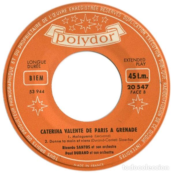 Discos de vinilo: De Paris &Agrave; Grenade - Caterina Valente - Foto 4