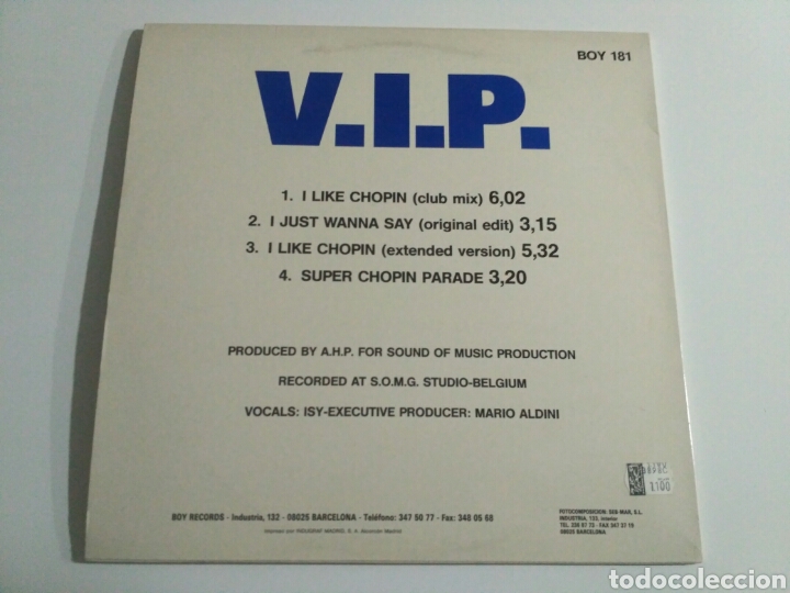 Discos de vinilo: V.I.P. - I Like Chopin - Foto 2