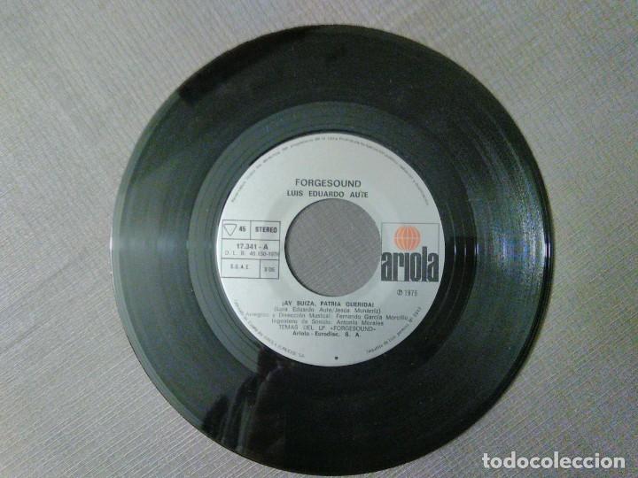 Discos de vinilo: Single de Luis Eduardo Aute del LP Forgesound. - Foto 4