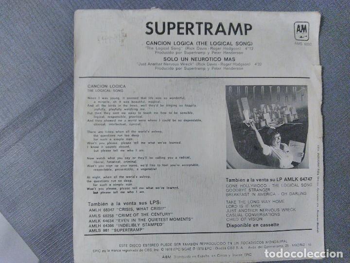 Discos de vinilo: Single de Supertramp. Logical Song. - Foto 3