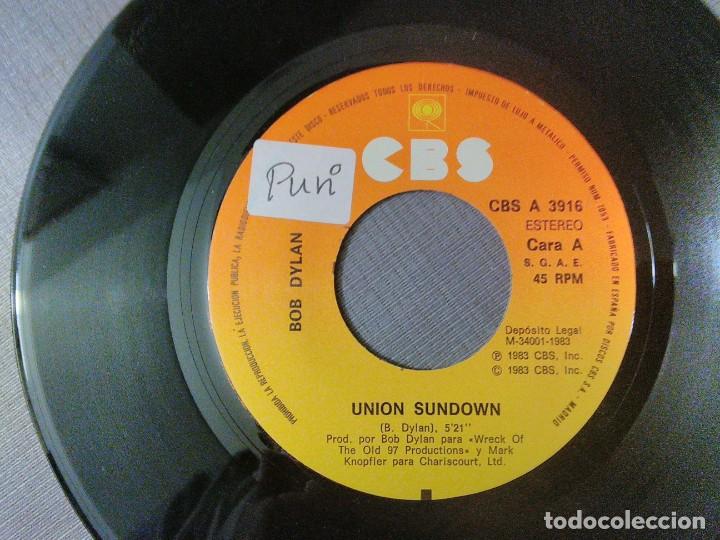 Discos de vinilo: Single de Bob Dylan. Union Sundown. - Foto 7