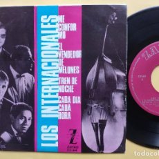 Discos de vinilo: LOS INTERNACIONALES - EP SPAIN PS - VG++ / VG++ * ME CONFORMO / EL VENDEDOR DE MELONES / TREN NOC. Lote 198166898