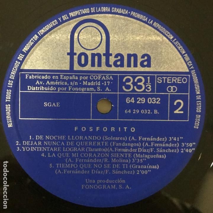 Discos de vinilo: Fosforito Fosforito 1971 - Foto 3