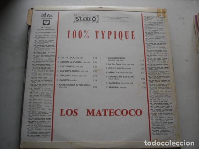 Discos de vinilo: Los Matecoco   100% Typique - Foto 2