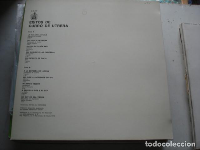 Discos de vinilo: Curro De Utrera  Existos De Curro De Utrera - Foto 2