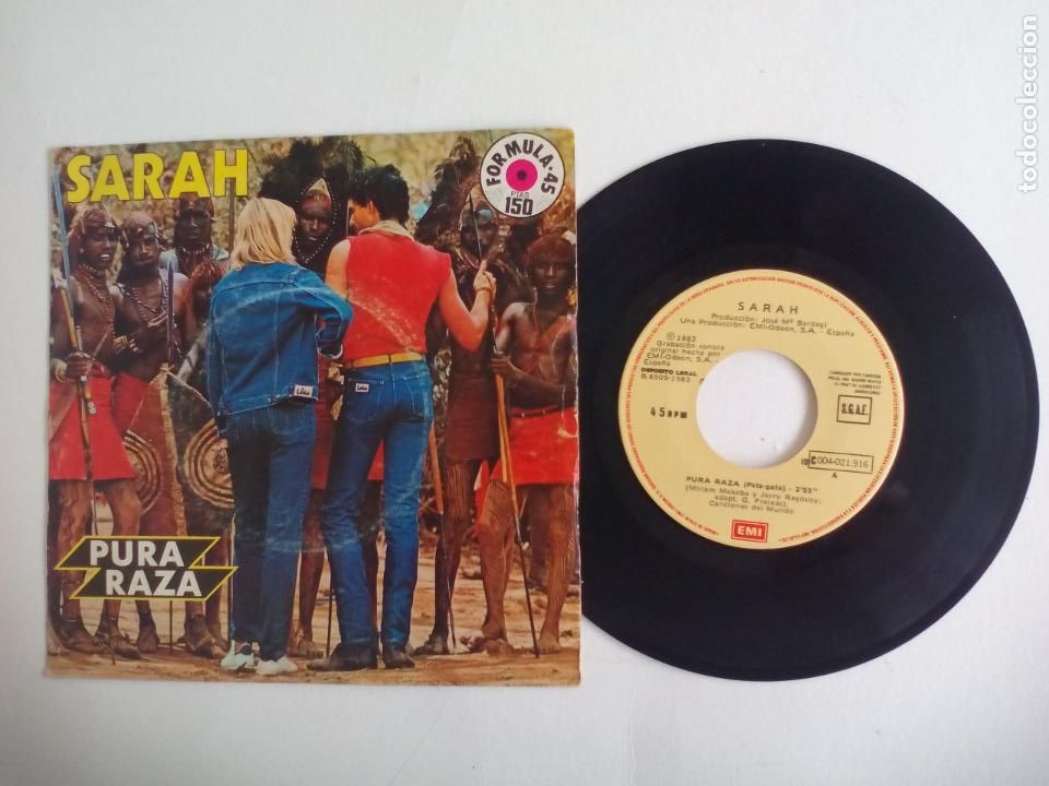 Discos de vinilo: SARAH. PURA RAZA.. 1983. EMI - Foto 1