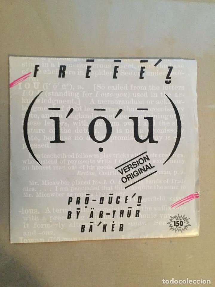 Discos de vinilo: FREEEZ - 1OU - VERSION ORIGINAL - VIRGIN RECORDS - 1983 - Foto 1