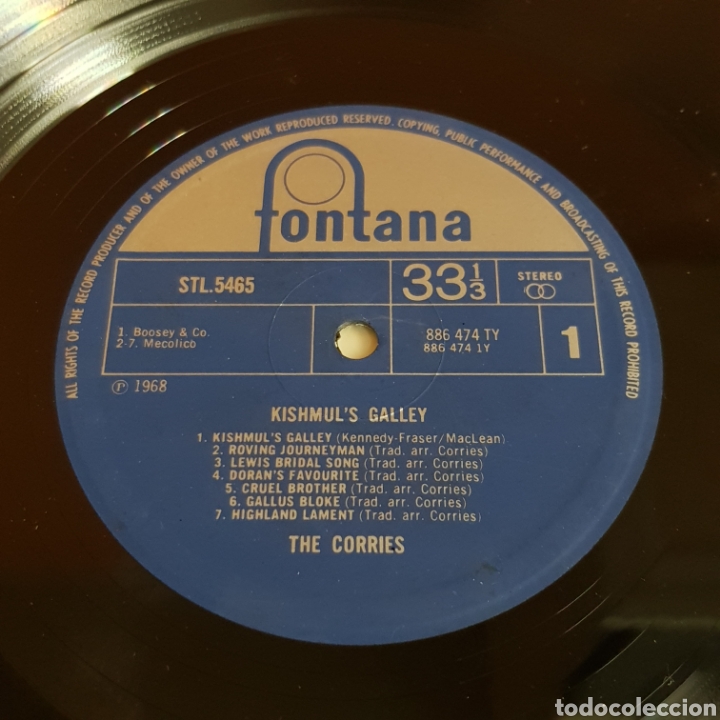 Discos de vinilo: THE CORRIERS 1968 KISHMULS GALLEY - Foto 3