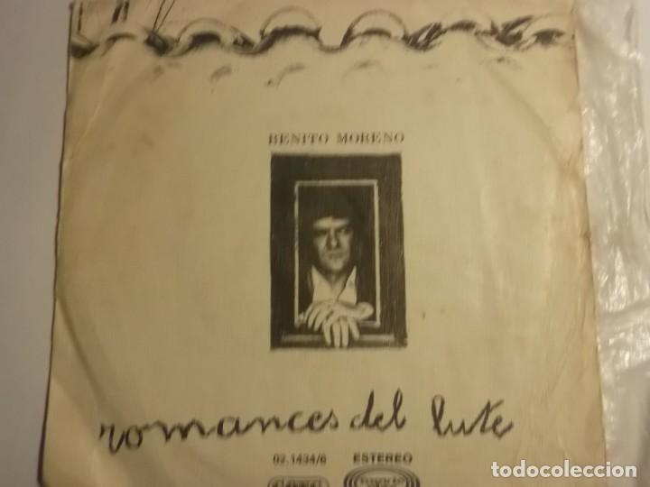 Discos de vinilo: BENITO MORENO-ROMANCES DE LA HUIDA DEL LUTE - Foto 1
