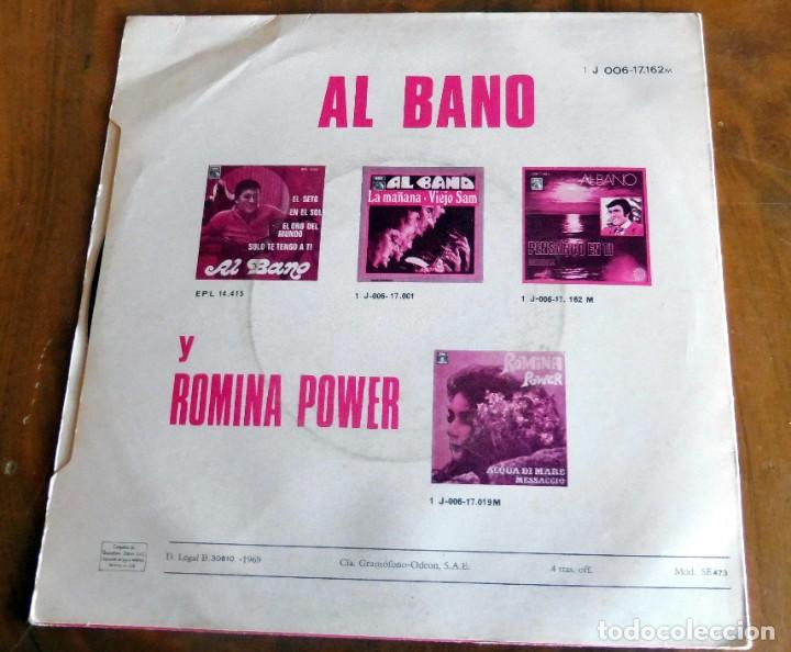 Discos de vinilo: DISCO SINGLE - AL BANO - PENSANDO EN TI - EMI - Foto 2