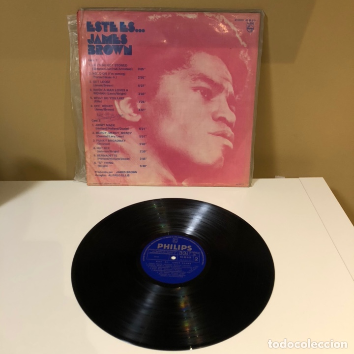 Discos de vinilo: Disco de vinilo lp. Este es James Brown. - Foto 2