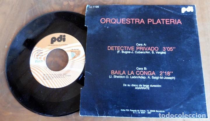 Discos de vinilo: DISCO SINGLE - ORQUESTA PLATERIA - AGARRATE - PDI - Foto 2