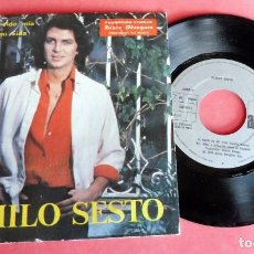 Discos de vinilo: DISCO SINGLE - CAMILO SESTO - LA CULPA A SIDO MIA - PROMOCIÓN OBSEQUIO STARLUX. Lote 304991333