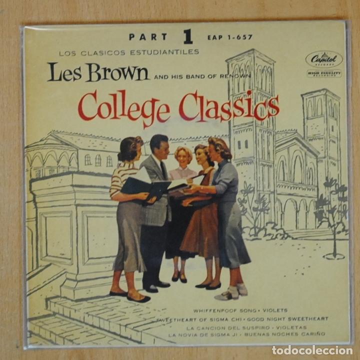 Discos de vinilo: LES BROWN - COLLEGE CLASSICS PART 1 - EP - Foto 1