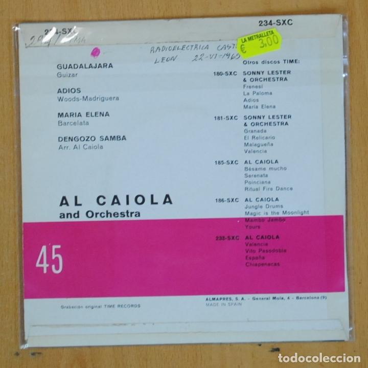 Discos de vinilo: AL CAIOLA - GUADALAJARA + 3 - EP - Foto 2