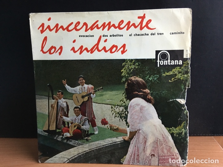 Discos de vinilo: Los Indios - Sinceramente (EP) - Foto 1